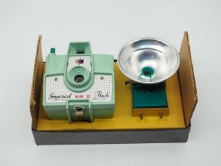 Vintage 1950s Imperial Mark Xii Camera Flash Box Sought After Teal