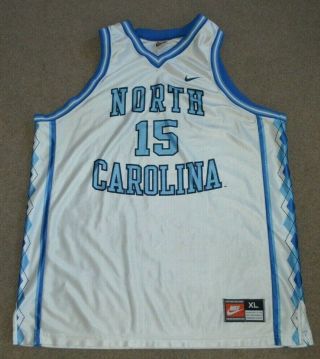 Vtg Vince Carter North Carolina Tar Heels Unc Nike Basketball Jersey Xl