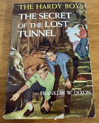 Vintage - The Hardy Boys - Franklin W.  Dixon - The Secret Of The Lost Tunnel - 1950 Dj
