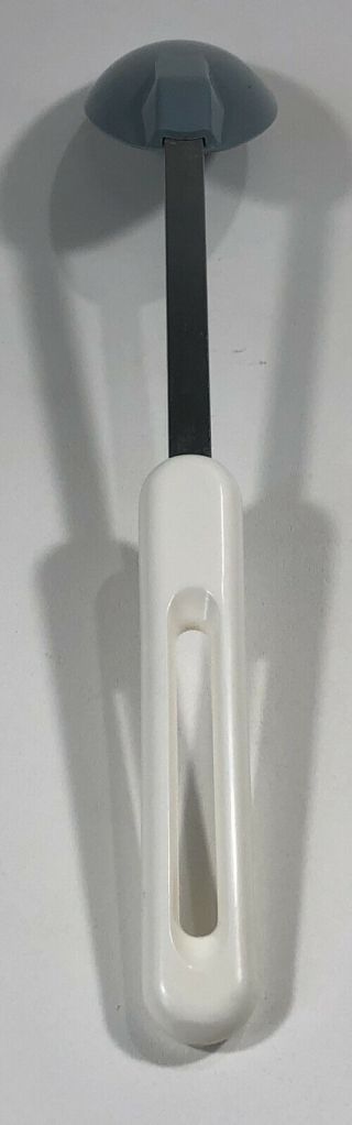 Vintage Bonny Spoon Long 12.  75 " Blue Nylon White Hard Plastic Handle Usa