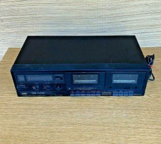 Vintage Jvc Td - W106 Stereo Double Cassette Tape Deck Player Recorder -