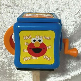 Vintage Ha Ha Elmo Sesame Street Jack N Box Toy And G1