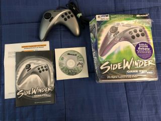 Microsoft Sidewinder Usb Game Pad Pro Controller Complete Vintage Pc