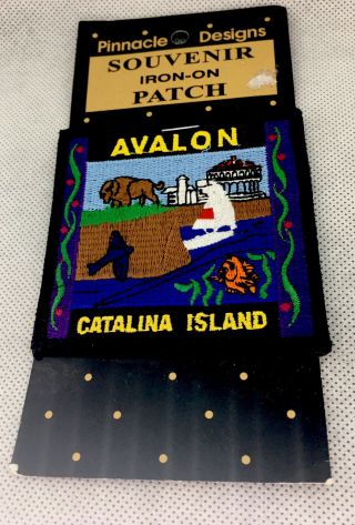 Vintage California Avalon Catalina Island Souvenir Patch