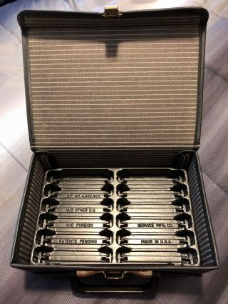 Vintage Audio Cassette Tape Storage Case,  Hold 12 Tapes (in Cases) Vgc