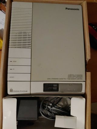 Vintage Panasonic Easa - Phone KX - T1451 Dual Cassette Answering Machine.  C3 2