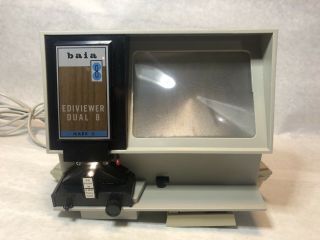 Baia Ediviewer Dual 8 Mark II 2 8 Regular 8MM Film Editor Vintage 07200 3