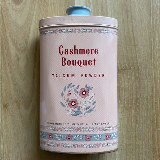 Vintage Cashmere Bouquet Talcum Powder Container Colgate Palmolive 6.  5 Oz