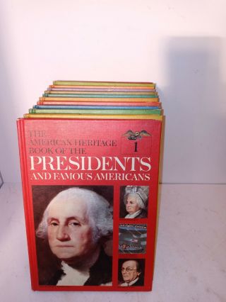 Vintage The American Heritage Book Of The Presidents And Famous Americans 1 - 12