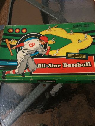Vintage Cadaco Ellis All Star Baseball Board Game Copyright 1959 W Old Timers