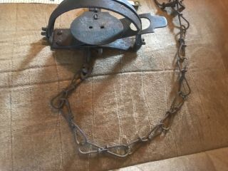 Vintage Blake Lamb & Co.  No.  1 spring steel trap Animal trap 1920 - 30’s 3