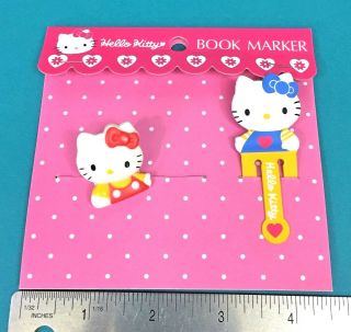 Vintage Sanrio Hello Kitty Cat Mascot Book Marker Bookmark Paper Clip 1993 1994