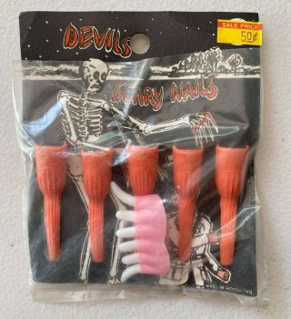 Vintage Halloween Devils Scary Nails - Hong Kong