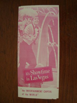 Old Vintage 1966 Brochure Showtime Las Vegas Nv Hotel Casino Show Guide