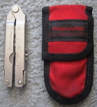 Vintage Fiskars (by Gerber) Made In Usa Multi Tool With Carry Pouch