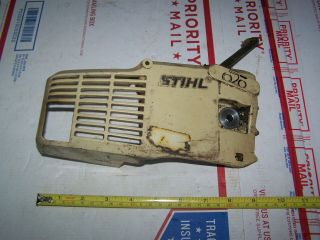 Vintage Stihl Chainsaw 011 Avt Side Cover With Metal Chain Stop