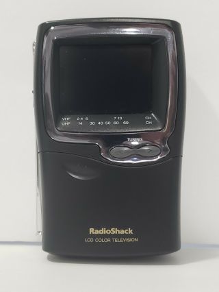 Vintage Radio Shack Pocketvision 29 Mini Lcd Color Tv Uhf/vhf Model 16 - 3009