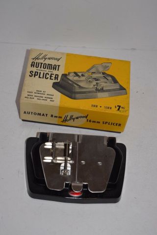 Vintage Hollywood Automat Stainless Steel 8mm/16mm Film Splicer