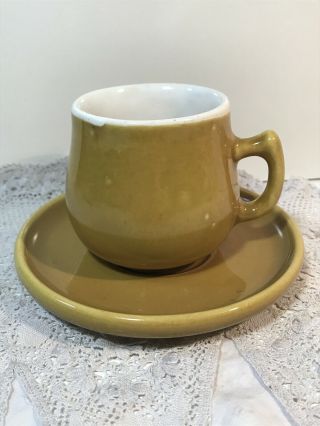 Vintage Australian Pottery Small Coffee Cup & Saucer Kerryl Melbourne (remued)