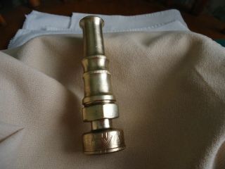 Vintage Garden Hose Nozzle For Watering Royal - Brass Marked 65 Italy Vg Cond