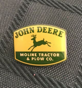 Vintage John Deere Moline Tractor & Plow Co Collectible Pin Rare L@@k