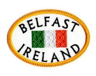 Belfast Patch Embroidered Ireland Travel Souvenir Iron On To Sew On Patch Ap 410