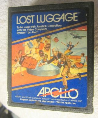 Vintage Lost Luggage Apollo Atari 2600 Video Game 1982