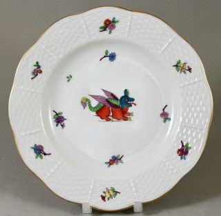 Vintage Herend Hand Painted Porcelain Dragon 16cm 6¼ " Side Tea Bread Plate