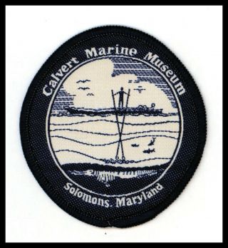 Calvert Marine Museum Solomons,  Maryland Travel Souvenir Embroidered Patch 3 "