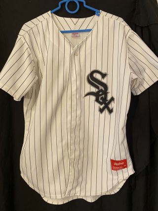 Vtg Usa Chicago White Sox Rawlings Authentic Mlb Baseball Jersey Mens Size 44