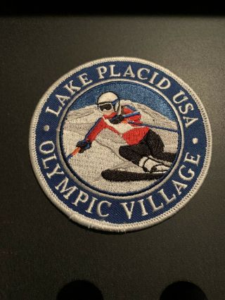 Lake Placid Usa Olympic Village Adirondack Souvenir Patch Skiing