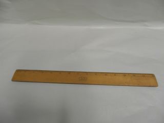 Vintage Velos Boxwood 15 " Wooden Ruler Made In England (a4)