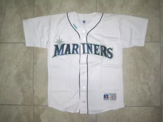 Vintage Russell Athletic Seattle Mariners Mlb Baseball Jersey Shirt Medium