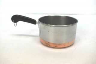 Vintage Revere Ware Copper Clad Bottom 1 Cup Measuring Pot Butter Warmer