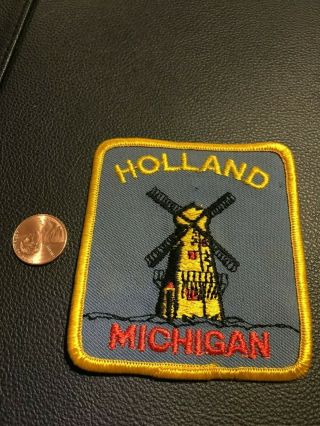 HOLLAND MICHIGAN - WINDMILL - Embroidered Patch 3