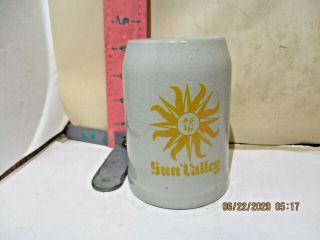 Souvenir Stein,  Sun Valley,  Idaho - Made In West Germany,  1/4 L Size