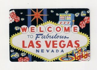 Poker Size Deck Souvenir Playing Cards From Fabulous Las Vegas,  Nevada,  Black