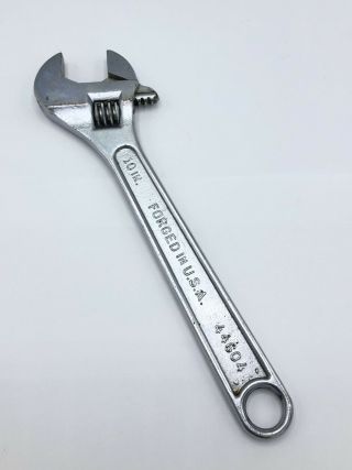 Vintage Craftsman Adjustable 10 Inch Wrench 44604 Usa