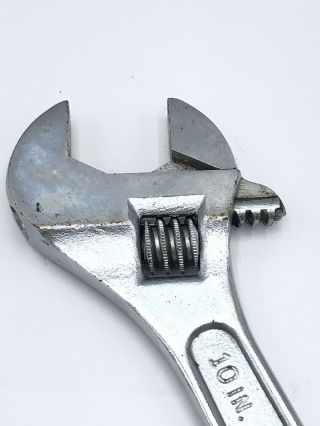 Vintage CRAFTSMAN Adjustable 10 Inch Wrench 44604 USA 2