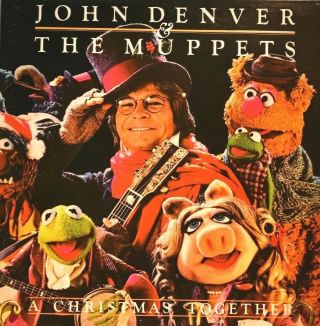 John Denver And The Muppets A Christmas Together Vintage Vinyl Lp W/ Poster 1979