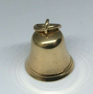 Vintage Birmingham 375 9ct Gold Bell Charm/pendant