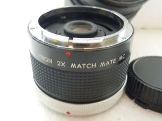Kiron 2X Match Mate MC C/FD Tele Converter Vintage SLR Camera Adapter Japan VGC 2
