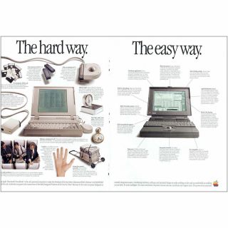 1992 Apple Computer: Two Ways You Can Go Vintage Print Ad
