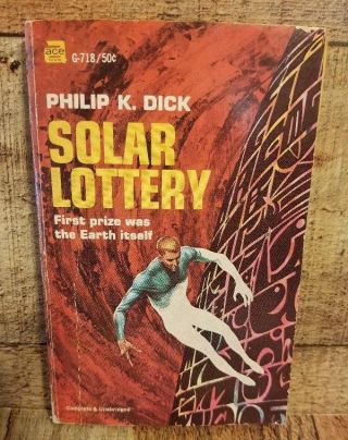 Solar Lottery Philip K.  Dick Ace 1955 First Edition Vintage Sci - Fi