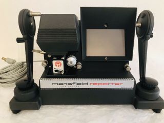 Vintage Mansfield Reporter Model 650 8mm Film Editor W/ Dry Splicer