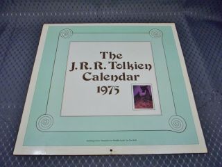 Vintage 1975 J.  R.  R.  Tolkien Calendar Tim Kirk Paintings Lotr,  The Hobbit