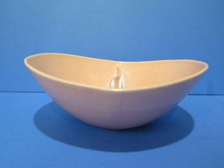 Vintage Mid Century Modern Vernon Ware Tickled Pink Divided Vegetable Bowl
