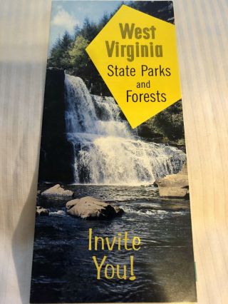 Vintage 1962 West Virginia State Parks And Forest Travel Brochure Guide Camping