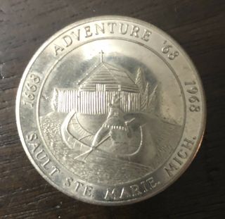 Vintage Trade Token 50 Cent Sault Ste Marie Michigan 1968 Centennial Souvenir