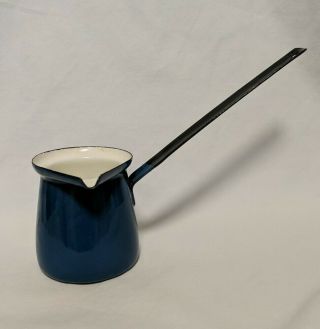 Vintage Blue And White Enamel 1/2 Cup Ladle